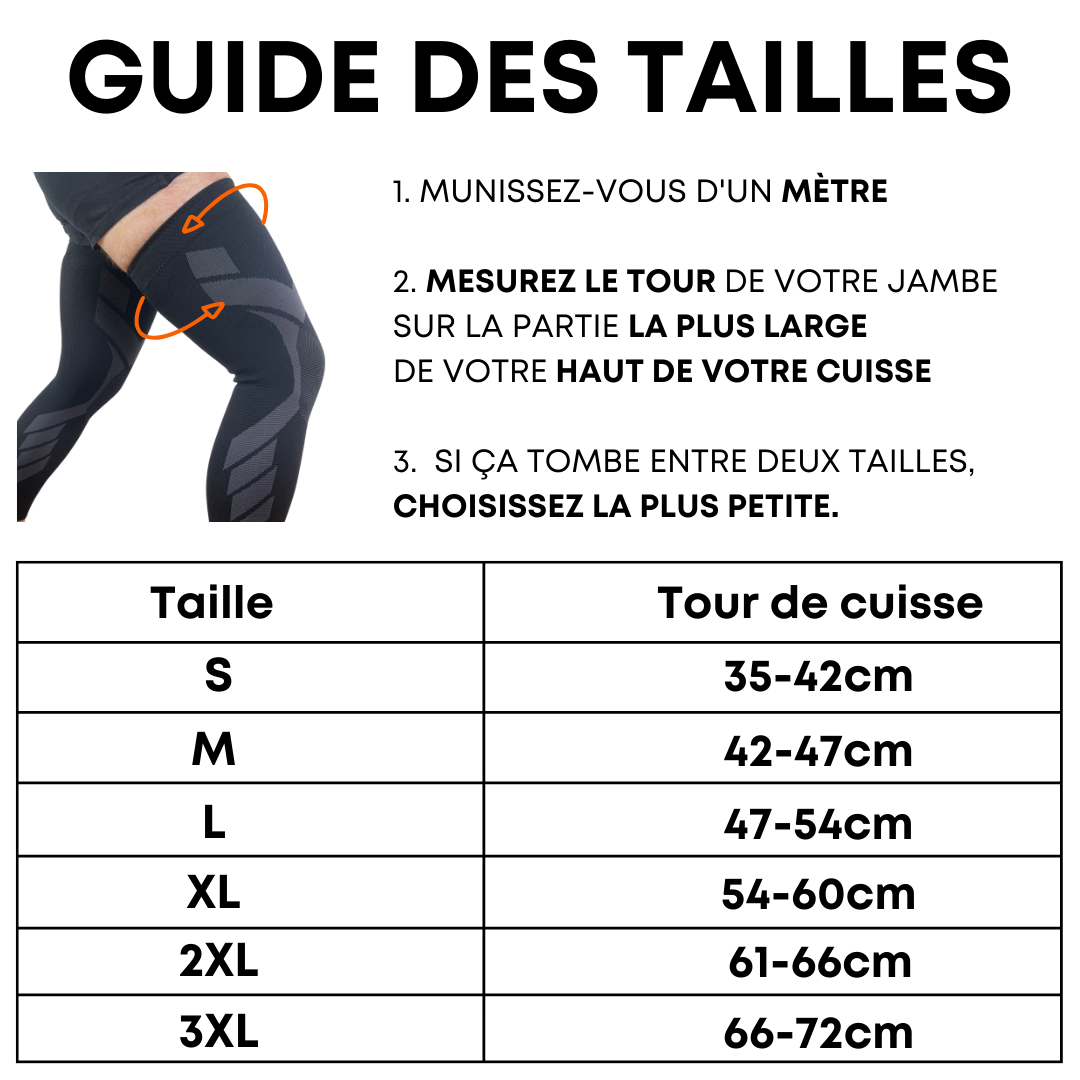Guide des tailles pour un maintien optimal